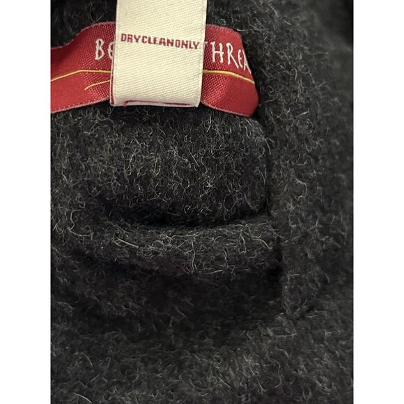 Beyond Threads Alpaca Coat Womens L Gray Green Reversible Wool Artsy Lagenlook - Picture 14 of 16
